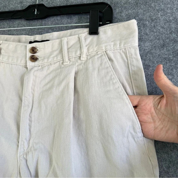 BANANA REPUBLIC Lou Ultra High Rise Cargo Pants Transition Cream Size 31 / 12 - Picture 3 of 10